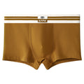 New Men's Underwear Pure Color Cotton Mid-waist Underwear