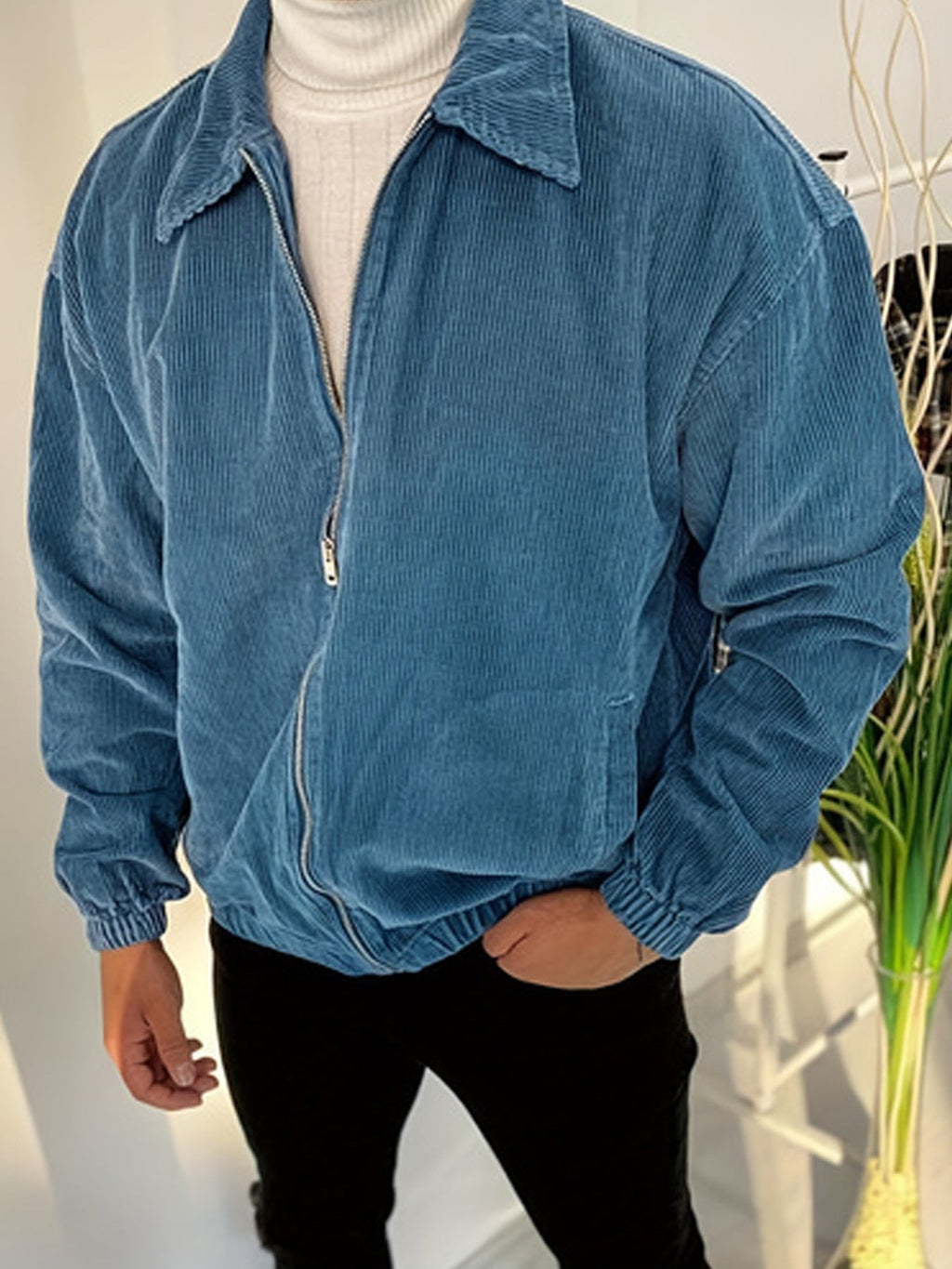 Men's College Style Jacket Corduroy Coat