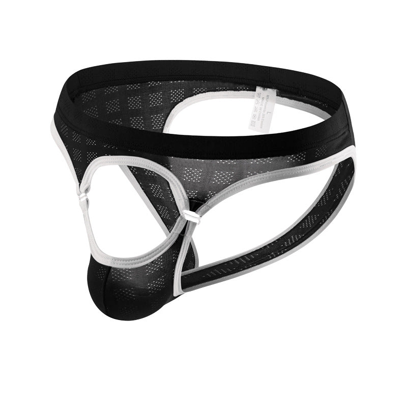 Men's Mesh Breathable Front Buckle Briefs