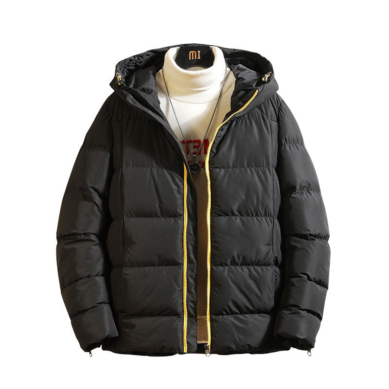 Men's Loose Hooded Cotton Jacket