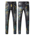 European And American Street Designer Solid Color American Retro Hip-hop Fashion Jeans