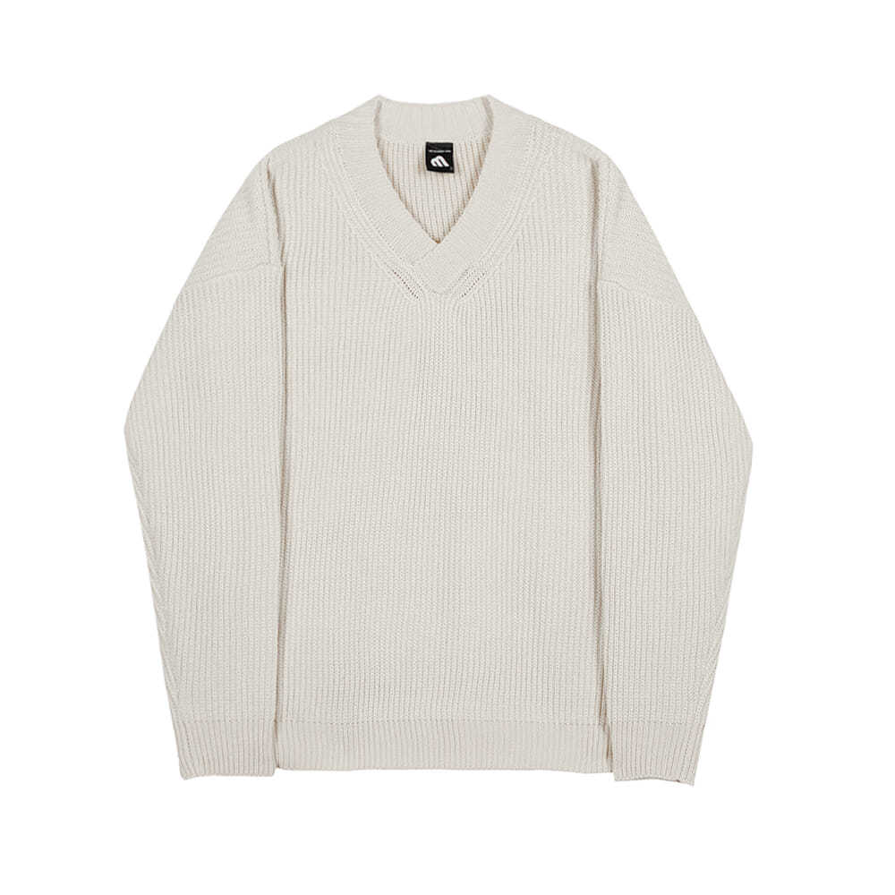 V-neck Sweater Lazy Korean Style Trend