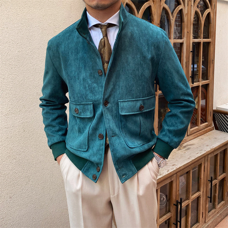 Men's Casual Suede Jacket