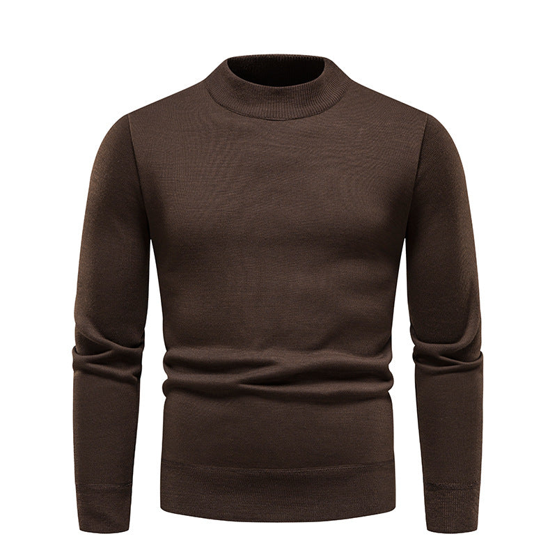Fleece-lined Thick Men's Bottoming Sweater