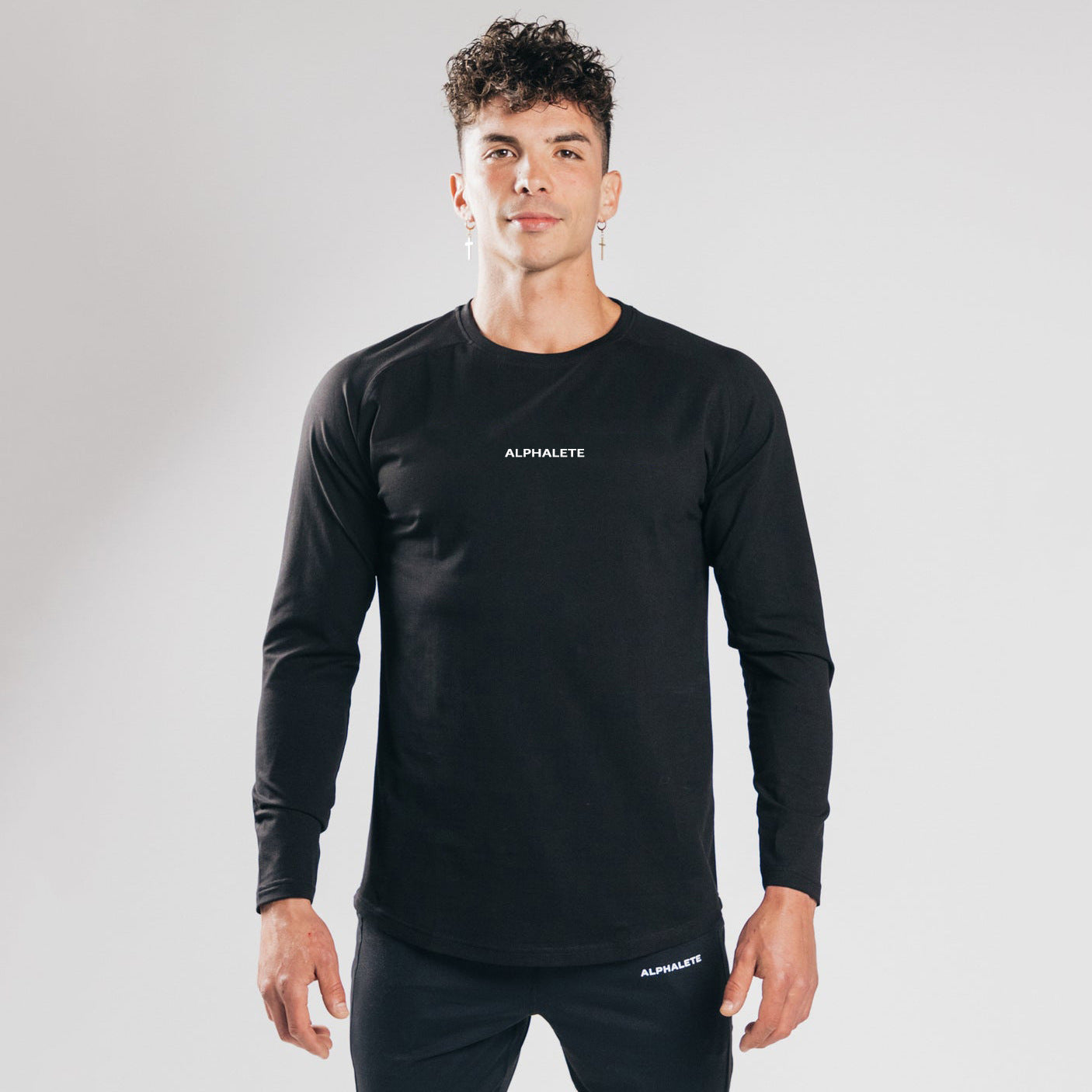 Slim Fit Elastic Cotton Long Sleeve T-shirt Underlay