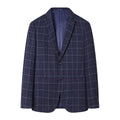 New Casual Men's Jacquard Checkered Suit