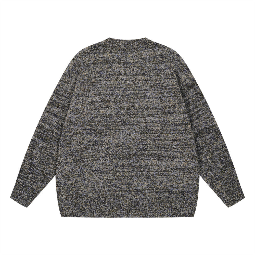 Fashion Jacquard Round Neck Sweater For Men