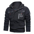 Men's Outdoor Casual Shell Sports Hooded Fleece Jacket