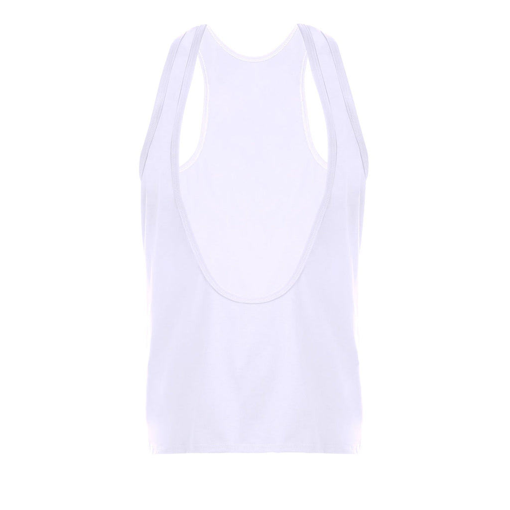 Men's Loose-fitting Sleeveless Shirt Sexy Deep V-neck Sports T-shirt