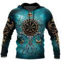 European Code Fashion 3D Digital Viking Printed Hoodie
