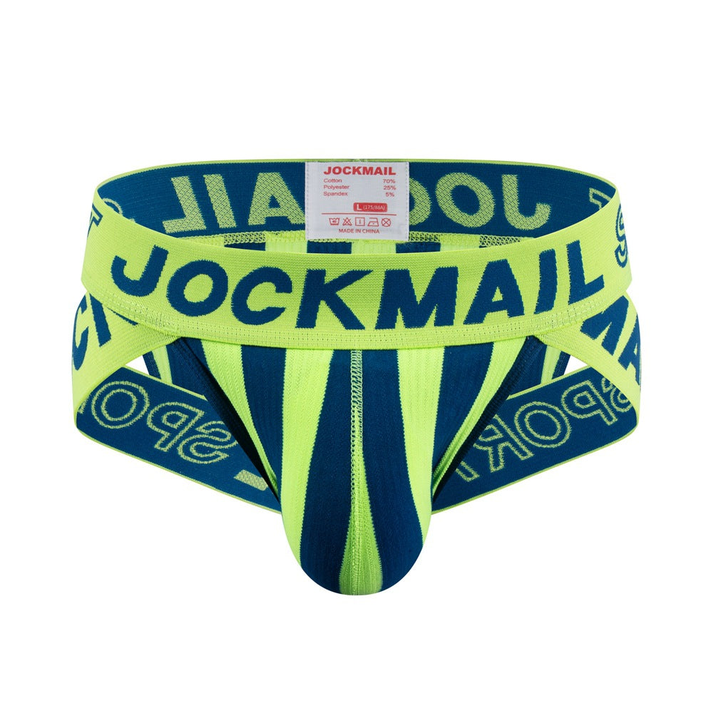 Striped Briefs Cotton Breathable Sports Hip Lifting