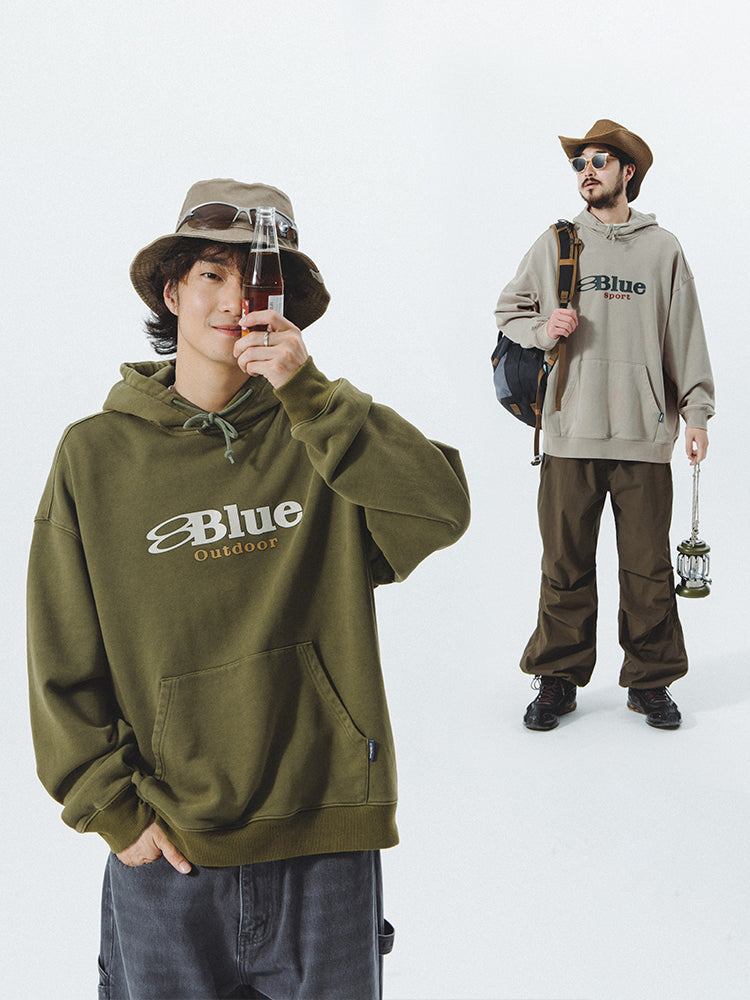 Vintage Washed Old Hooded Couple's Sweater