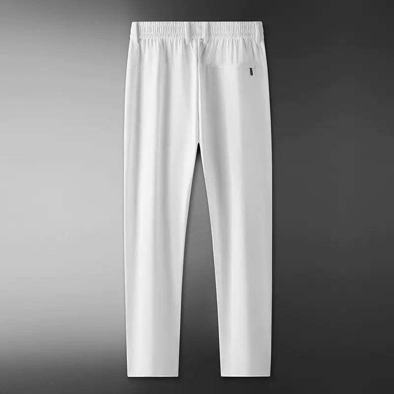 Men's Summer Thin Ice Silk Leisure Suit Pants Plus-sized Pants