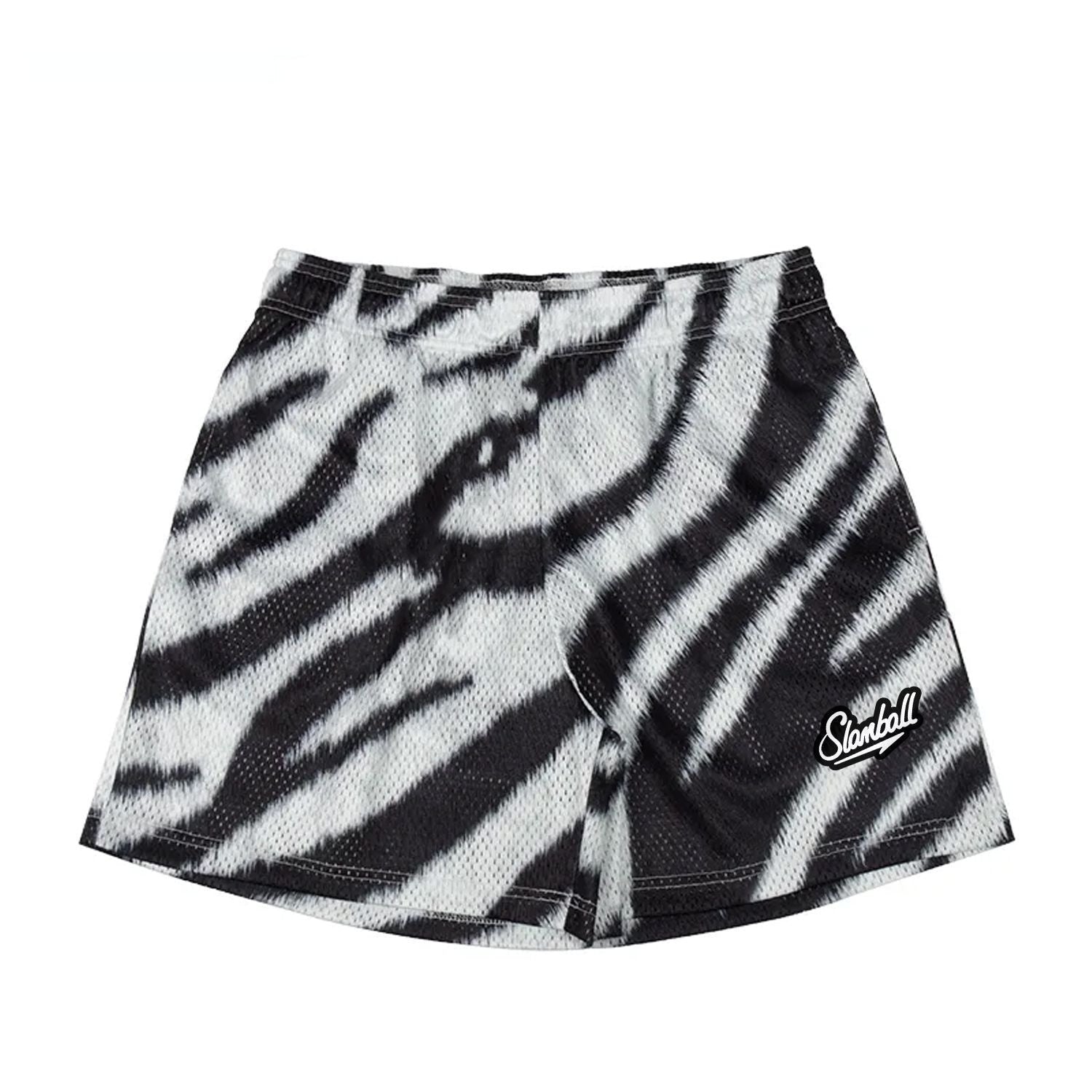 Leopard Print Fitness Training Shorts Men's Sports Pants Basketball