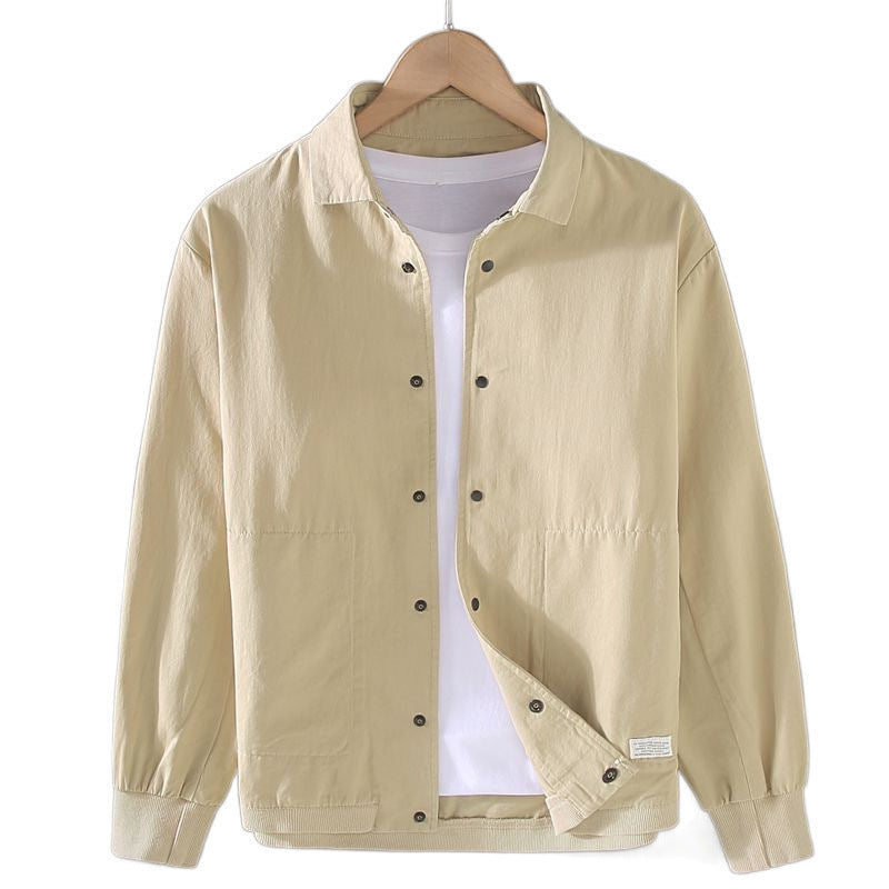 Loose Casual Solid Color Men's Shirt