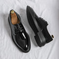 Glossy Pointed Business Leather Shoes Men's British Fashion