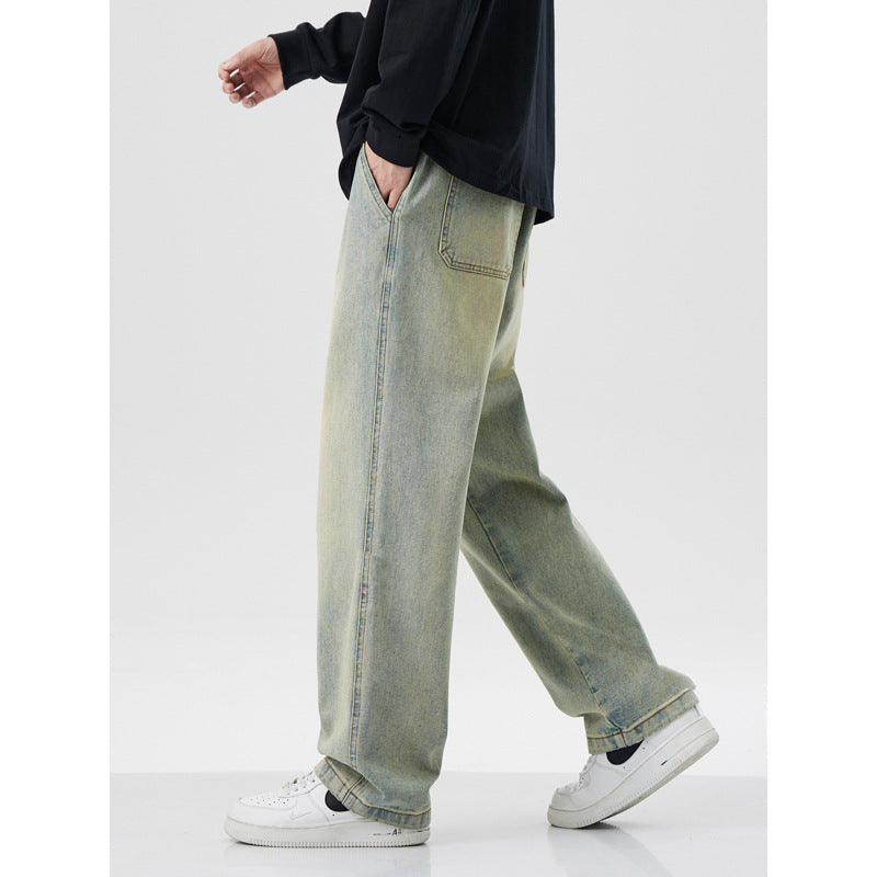 American High Street Retro Loose Casual Straight-leg Pants For Men
