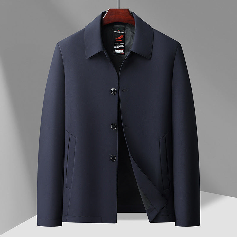 Men's Business Casual Button-Down Lapel Jacket
