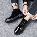 High-top Leather Shoes, Men's Inner Leather Boots, All-match