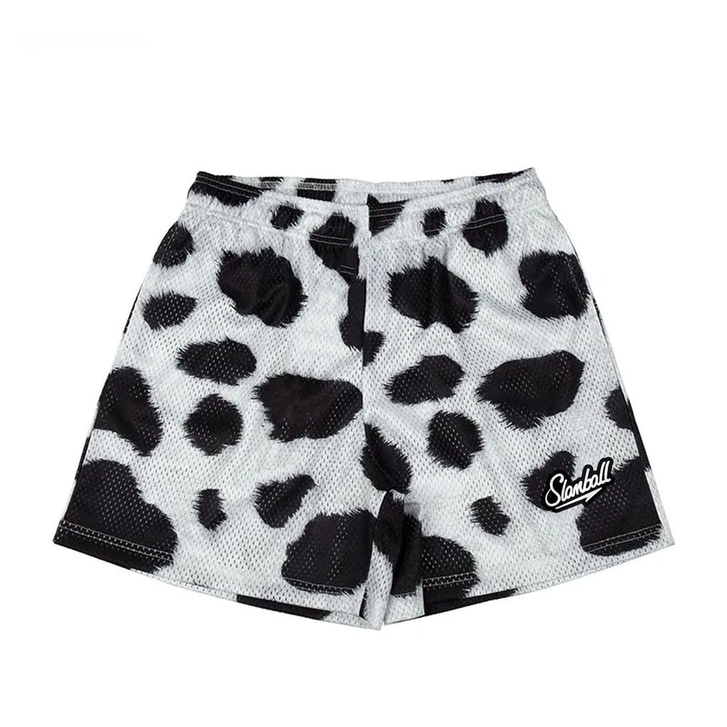Leopard Print Fitness Training Shorts Men's Sports Pants Basketball