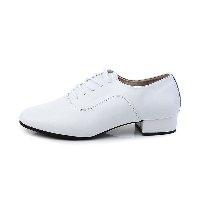 Men's Cowhide Modern Dancing Shoes Soft Bottom
