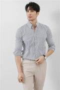 Striped Men's Long Sleeve Shirt