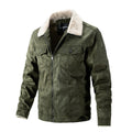 Men's Suede Top Cashmere Lapel Jacket