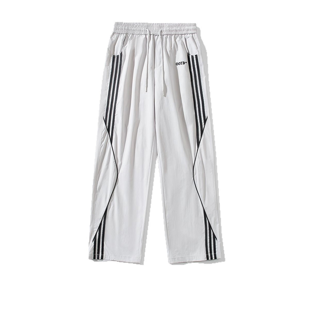 Thin Ice Silk Outdoor Work Clothes Straight Casual Pants