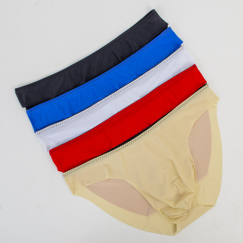 Men's Briefs One-piece Transparent Ice Silk