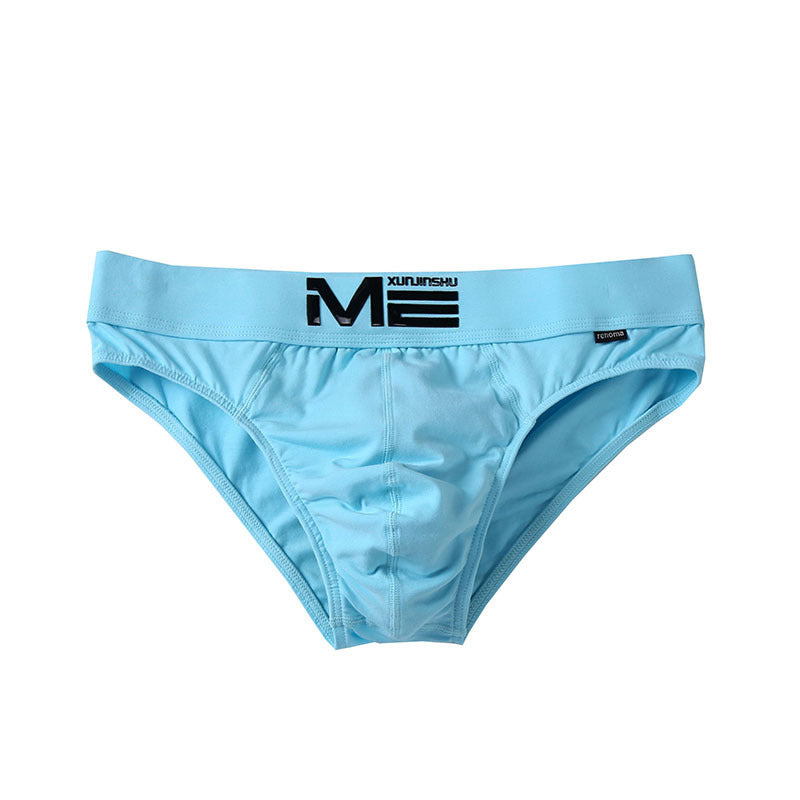 Pure Cotton Men's Underwear Sexy Youth Breathable 3D Embossed Briefs Personality Trendy Men's Cotton Shorts