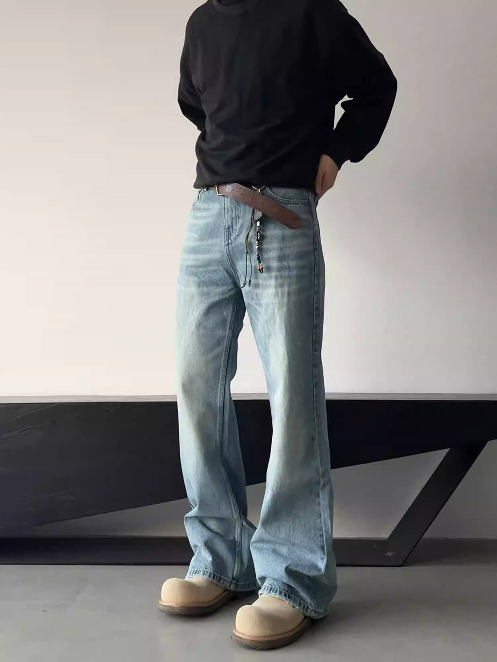 Men's Skinny Slim-fit Tall-looking Jeans