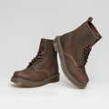 Crazy Horse Leather Women's Boots Vintage Goodyear Sewing Shoes