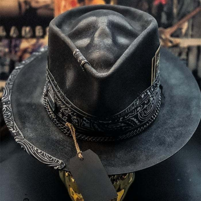 Halloween New Handmade Skull Hat Felt Denim Hat