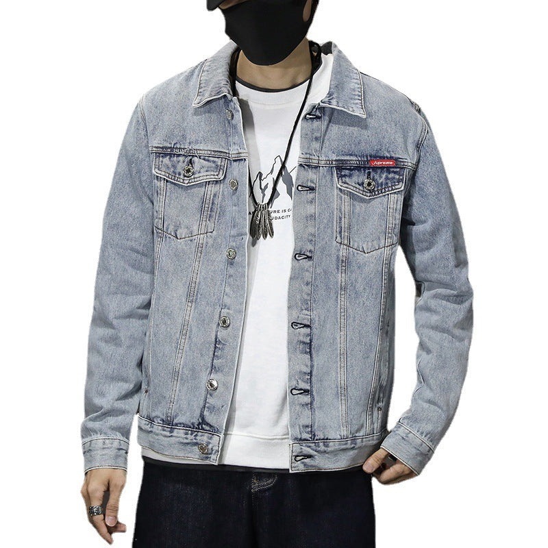 Oversized Slim Korean Fashion Casual Washed Casual Denim Jacket