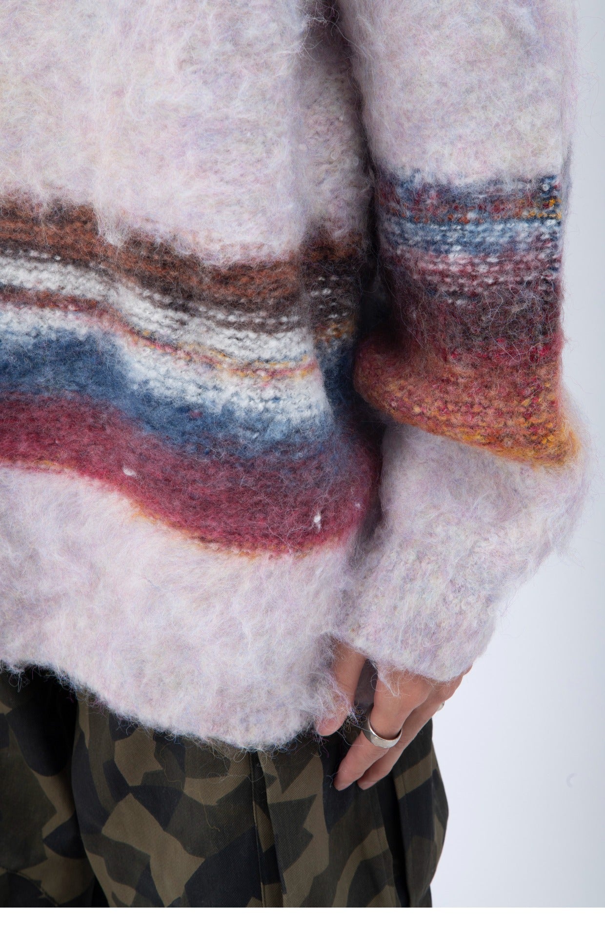 Hair And Stripes Thick Sweater