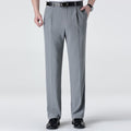 Mulberry Silk Men's Middle-aged Loose Straight Non-ironing Suit Pants