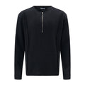 American Style Street Solid Color Stitching Edging Knitwear sweater