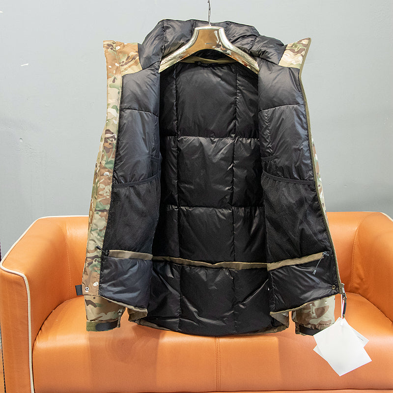 Men's Outdoor Mountaineering Camping Thermal Waterproof Down Jacket