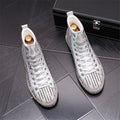 Men's Rhinestone Middle Top Martin Boots