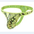 Men's Thong Camouflage Snake Print Underpants