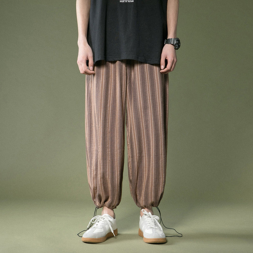 Thin High Waist Straight Lantern Harem Pants