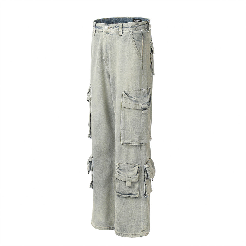 Washed Do The Old Cowboy Overalls Trendy Brand Men