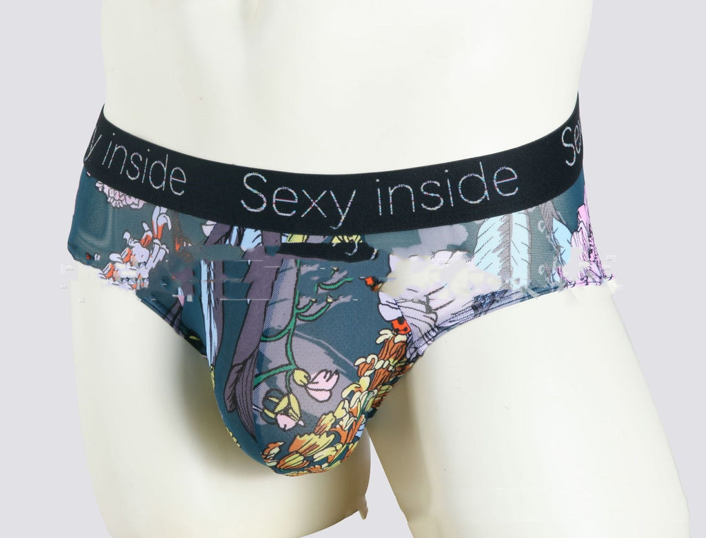 Men's Ice Silk Printed Shorts