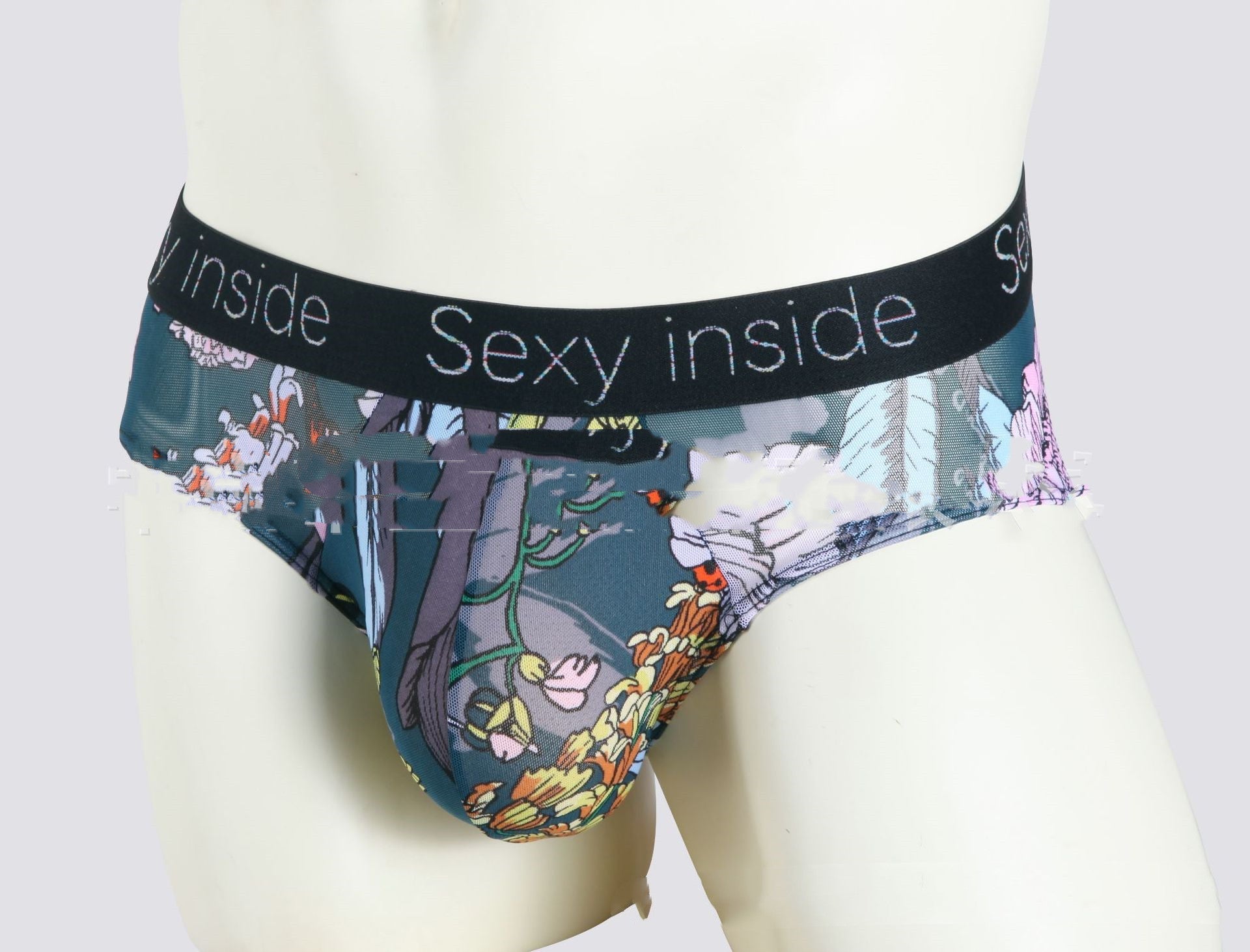 Men's Ice Silk Printed Shorts