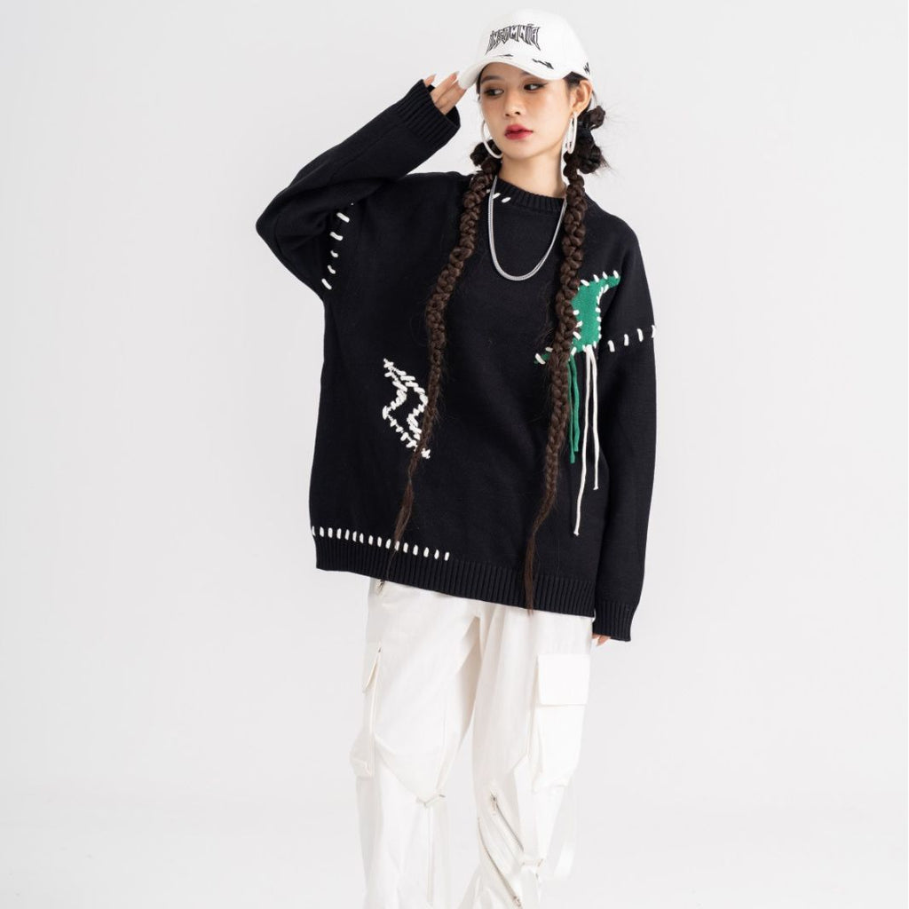 Men's And Women's Casual Round Neck Sweater