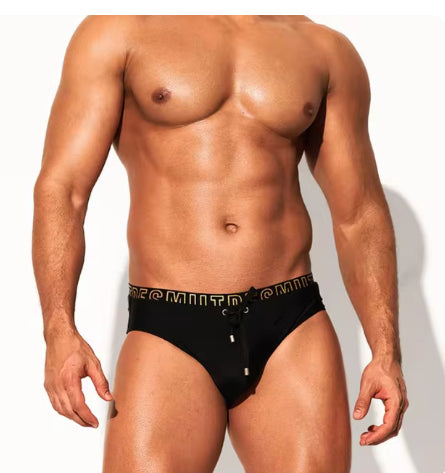 Anti-embarrassment Triangle Low Waist Swimming Trunks