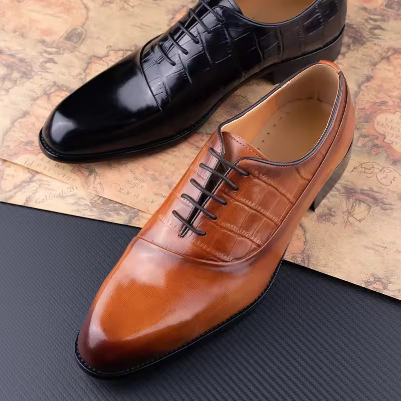 Men's Dress Shoes First Layer Cowhide Handmade