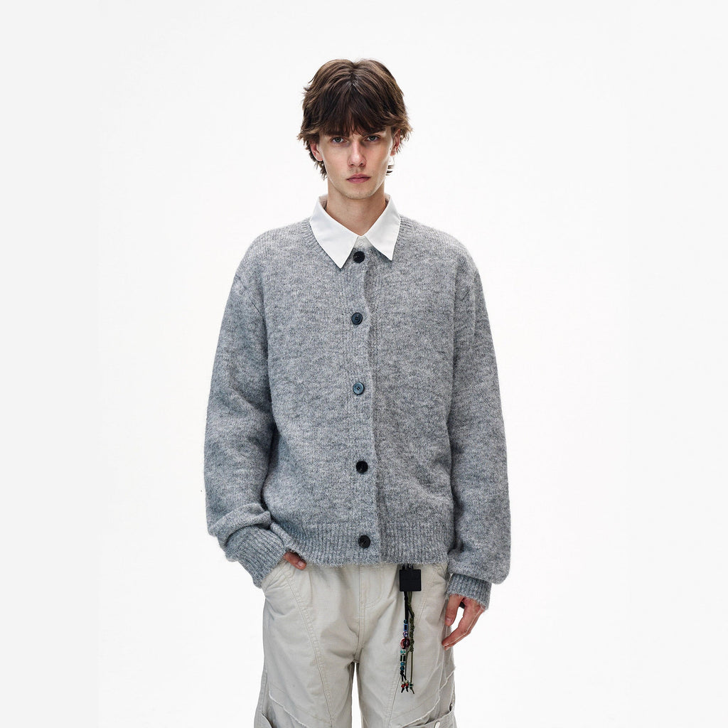 Street V-neck American-style Cardigan Sweater For Men