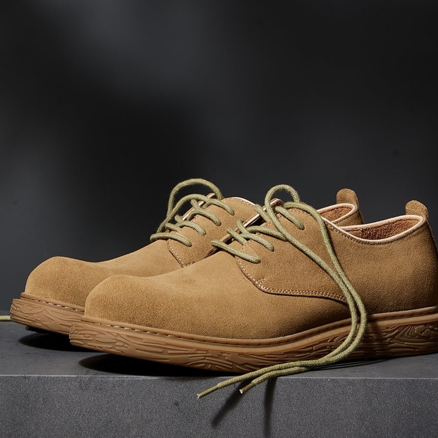 American Retro Outdoor Waterproof Cowhide Work Shoes Men