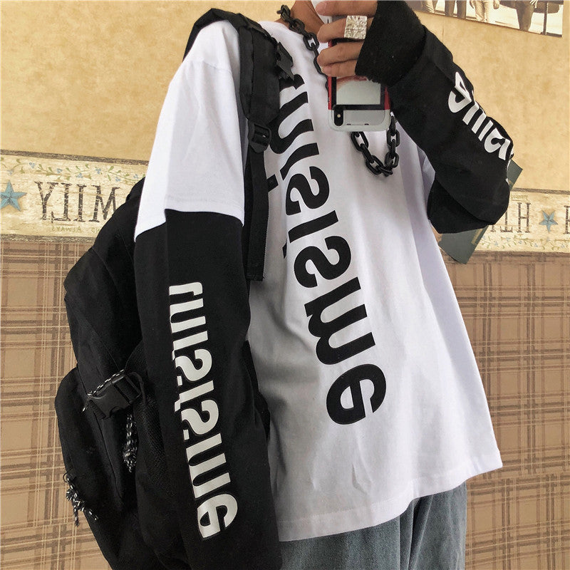 Fashion Street Fashion Hip-hop Fake Long-sleeved